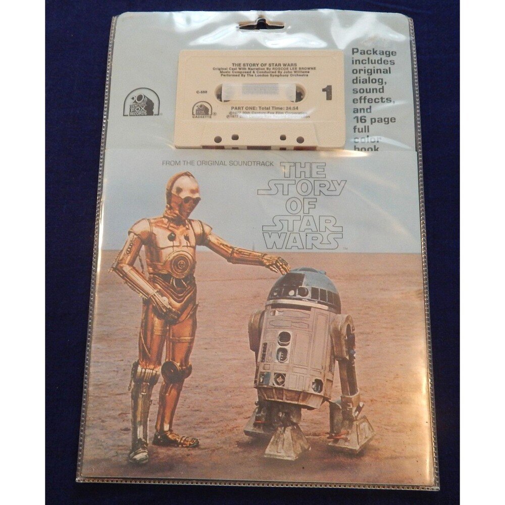 "The Story of Star Wars" Cassette + Picture Book 20th Century Fox Original 1977